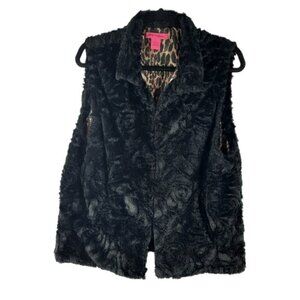 Betsey Johnson Faux Fur Vest